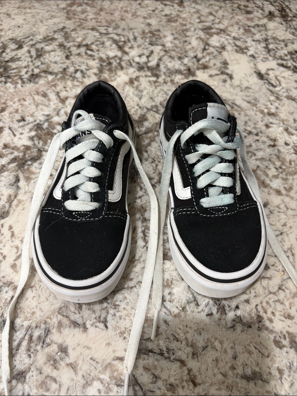 Vans Kids Black and White Old Skool Sneakers
